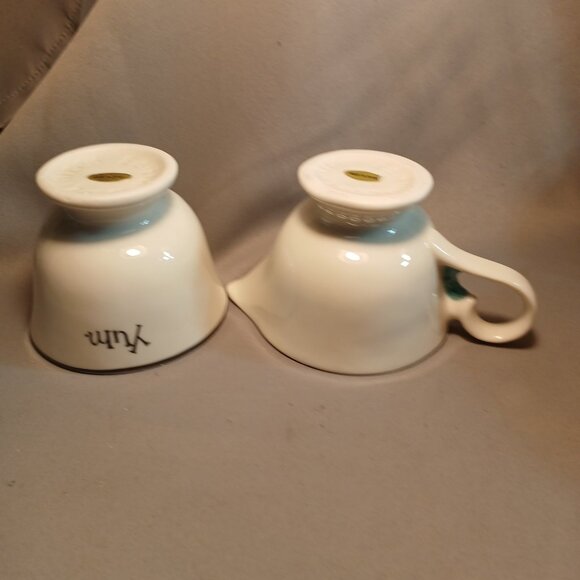 Vintage Baileys Irish Cream Winking Face Yum Coffee Cup Mug Set of 2 His & Hers - Picture 7 of 11